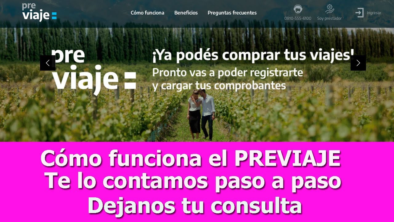 C&oacute;mo funciona el nuevo PreViaje - Para viajar por Argentina - Te reintegra el 50% en cr&eacute;dito