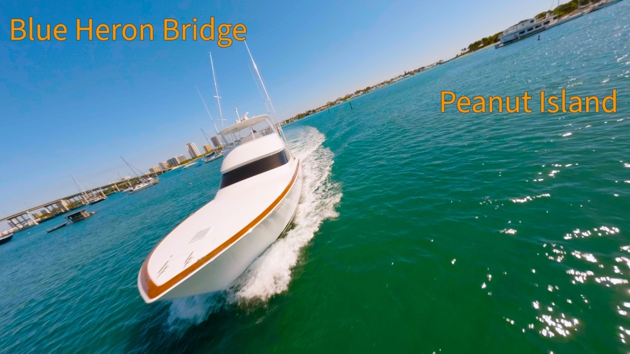 Blue Heron Bridge to Peanut Island by Waterproof FPV Drone