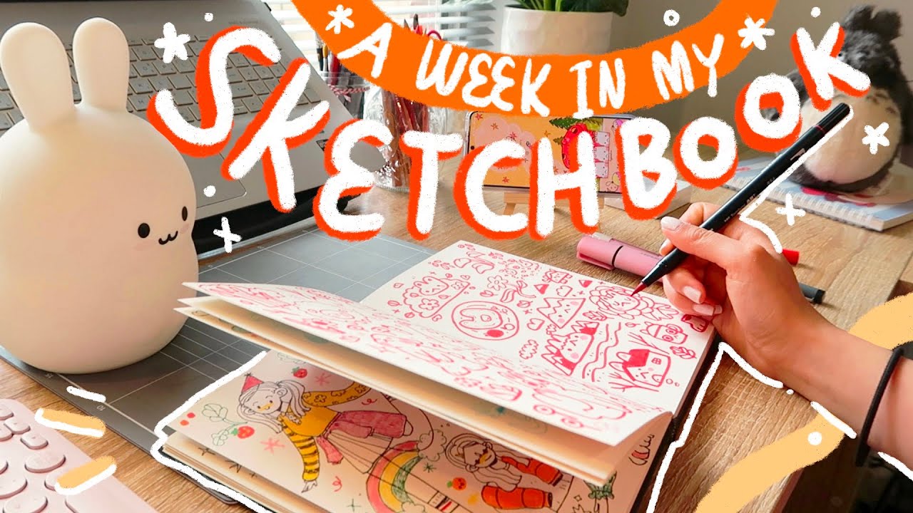 a week in my sketchbook (& procreate ) 📖 a calm art vlog