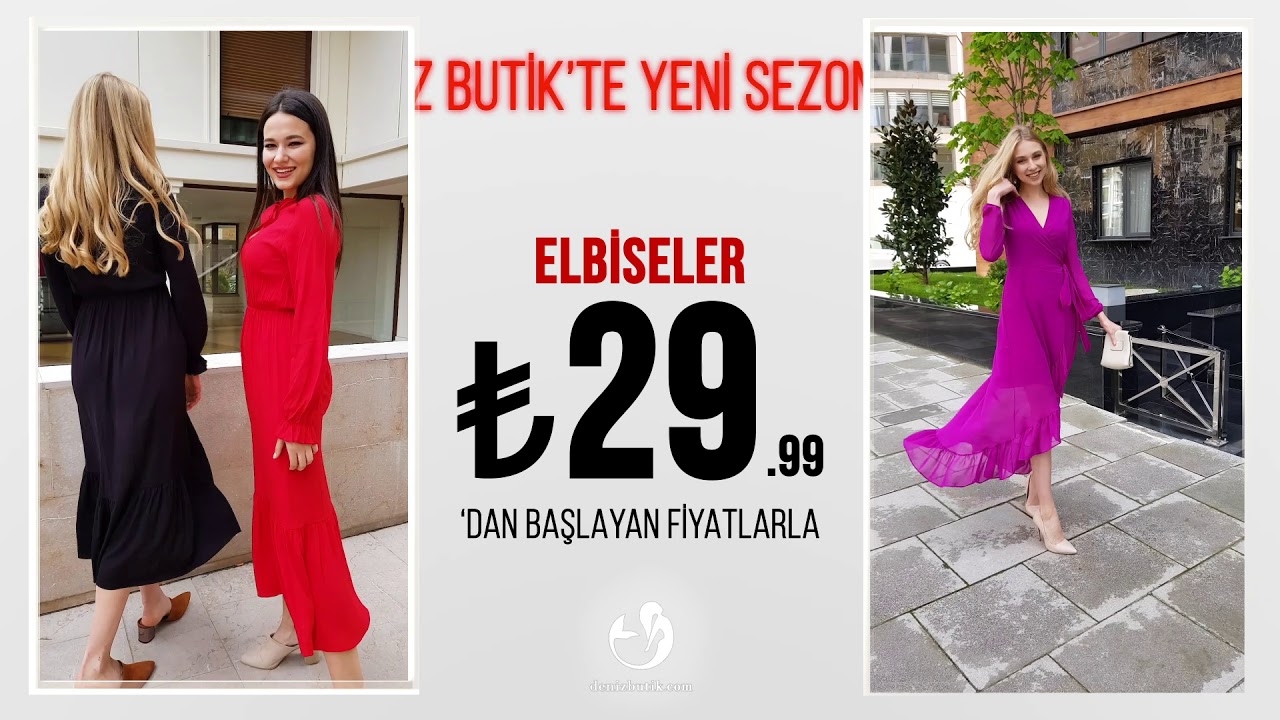 Yeni Sezon Elbiseler 29.99TL'den Başlayan Fiyatlarla!