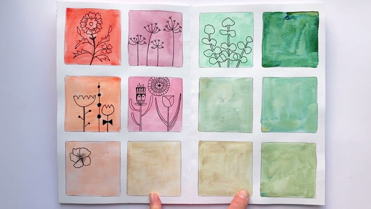 Flip through Creative Elements Challenge journal