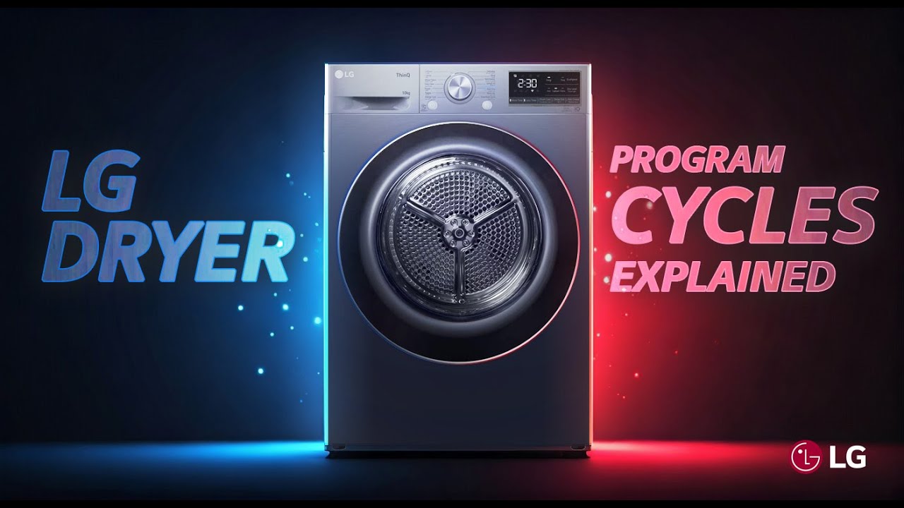 [LG Dryer] Programs Explained &ndash; What Each Setting Does!