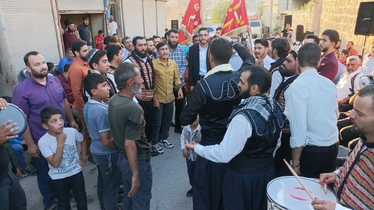 عراضة شامية فرقة رجالك يا شام افراح الغوطة الشرقية اهالي بلدة الريحان ال عز الدين