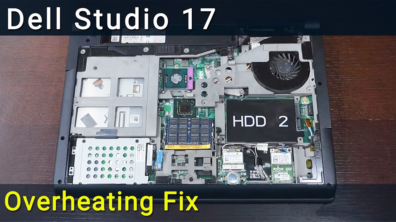 Dell Studio 1735, 1736, 1737 Overheating Fix: Fan Cleaning and Thermal Paste Replacement