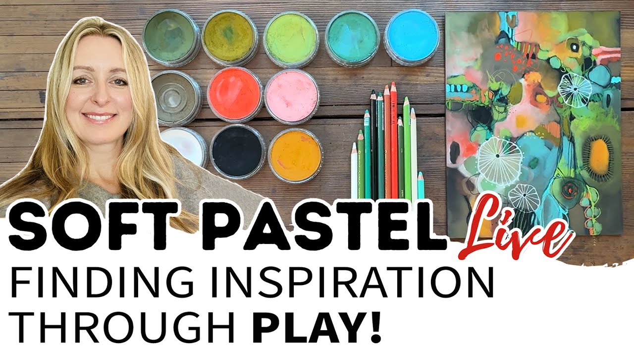Do you wait for inspiration before you show up to paint? | Soft Pastel Abstract Play