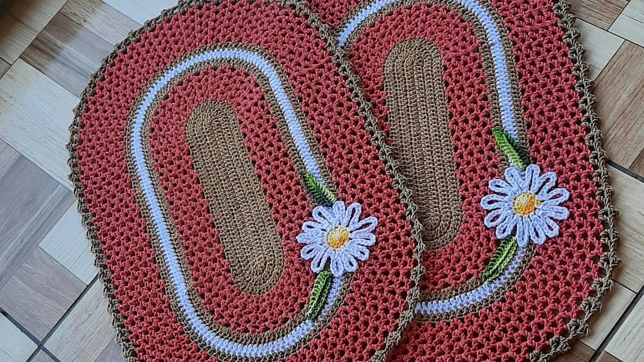 jogo de cozinha(destro) inspiração xodozinho da sol ❤️ (tapete)#croche #tapetedecroche