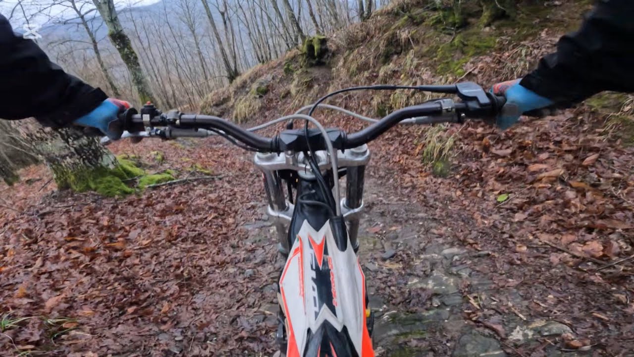 Beta evo 125 trial | Giro nel bosco bagnato | Gopro hero 10 black (4k 30fps)