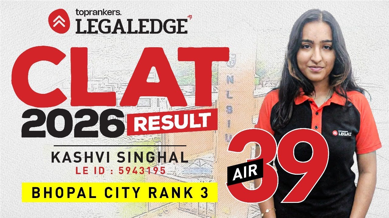 CLAT 2026 | AIR 39 Kashvi reveals her journey | Results | LegalEdge
