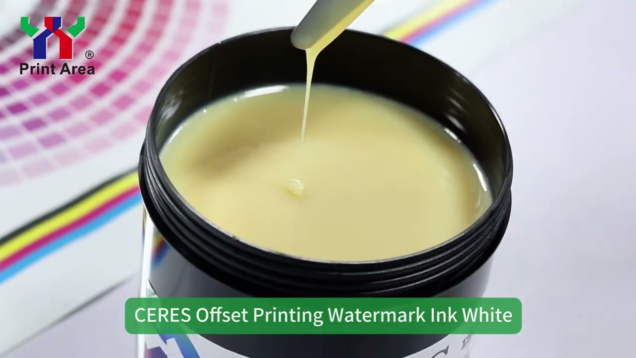 Offset Printing Watermark Ink #watermarkink #securityink