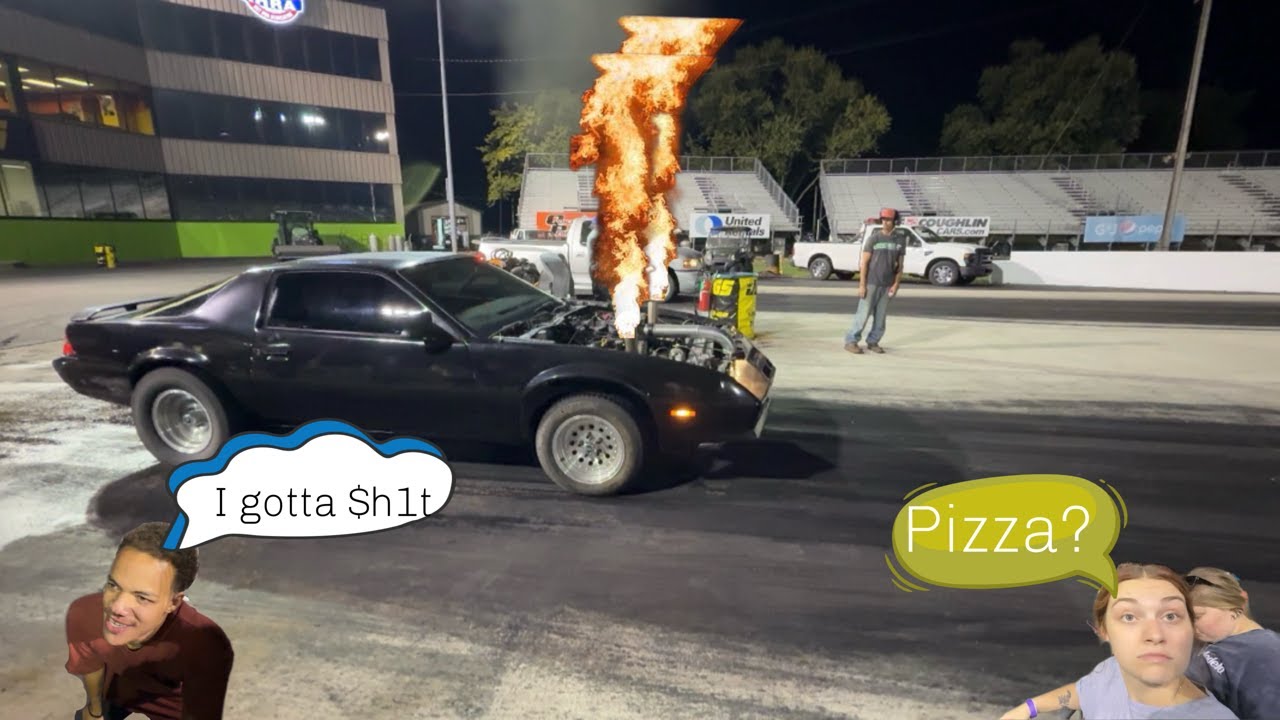 Twin turbo Car shoot a 1 ft flame