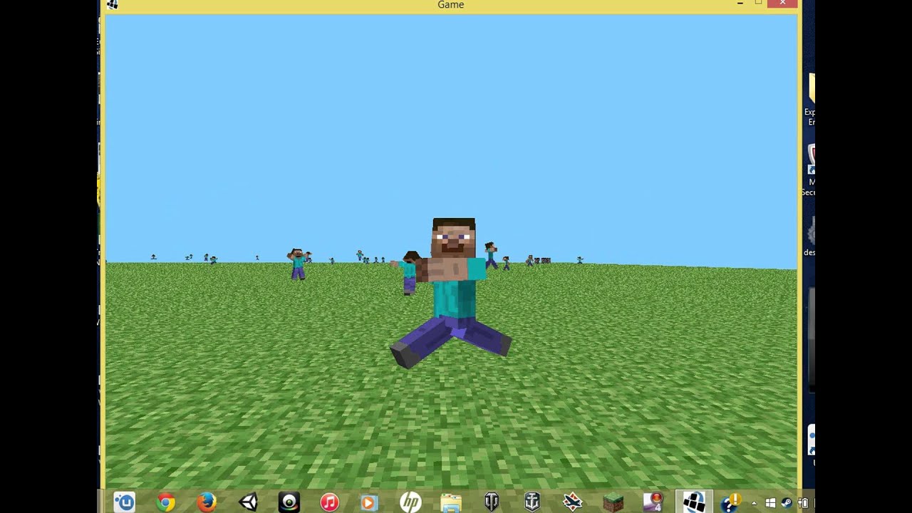 Minecraft old_Alpha!Steves..........??????????