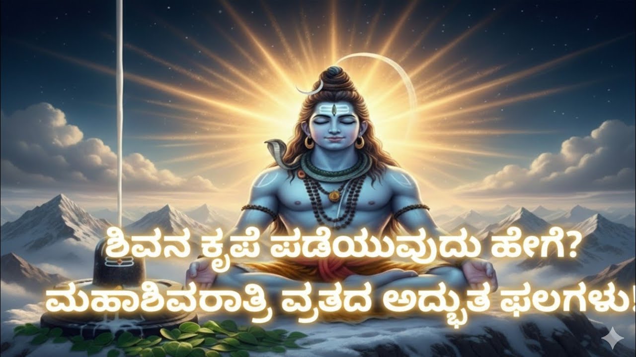 ಮಹಾಶಿವರಾತ್ರಿ ಕಥೆಗಳು & ಮಹಿಮೆ 🌙 | ಶಿವ–ಪಾರ್ವತಿ ವಿವಾಹ | ವ್ರತದ ಲಾಭಗಳು ಸಂಪೂರ್ಣ ಮಾಹಿತಿ