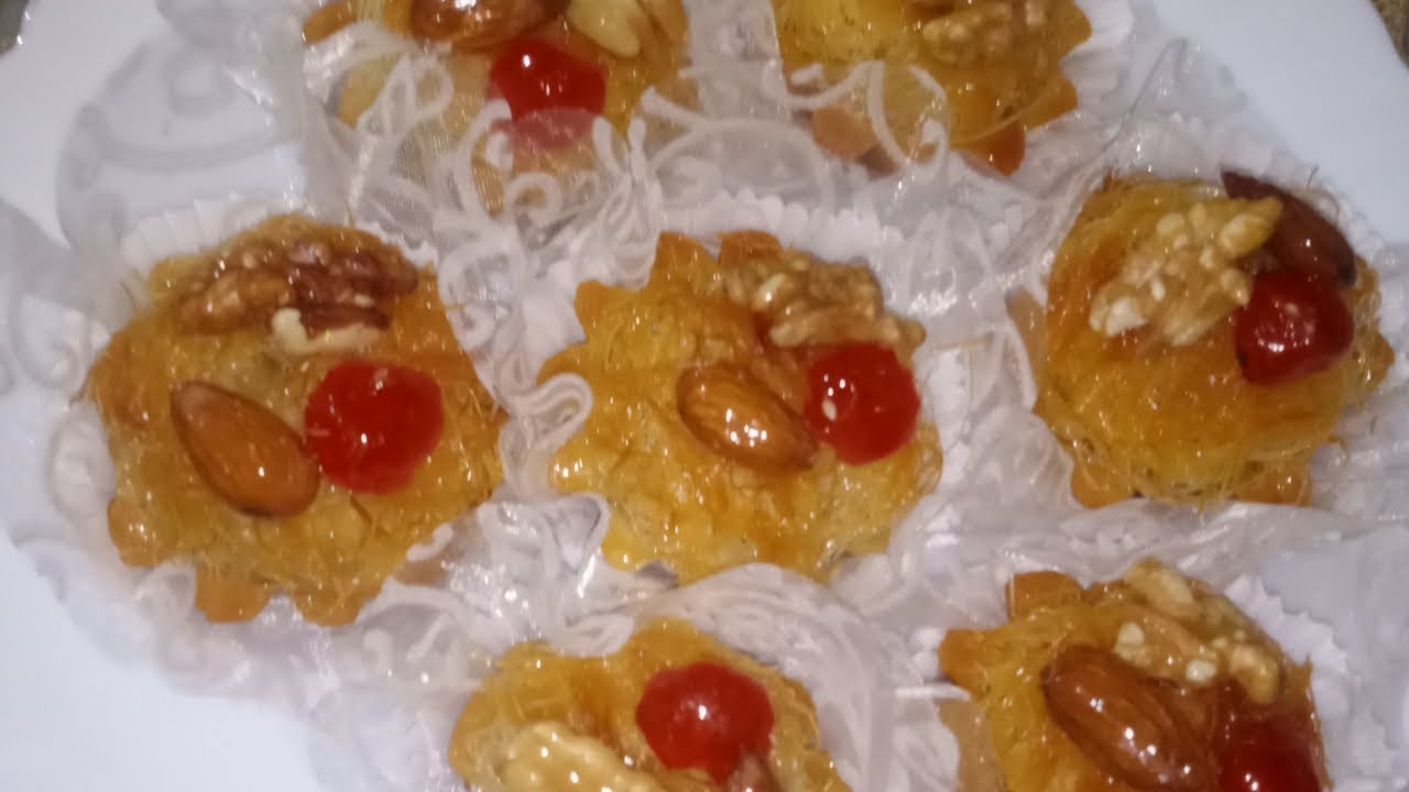 حلوة العيد دزيريات بالقطايف معسلة توالم منسباتكم اعراس والاعياد اقتصادية وسهلة التحضير