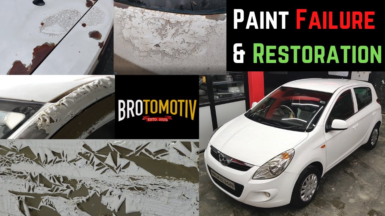 Paint peeling issue on Hyundai i20, We had to Strip down the Paint due to Paint Failure | Brotomotiv