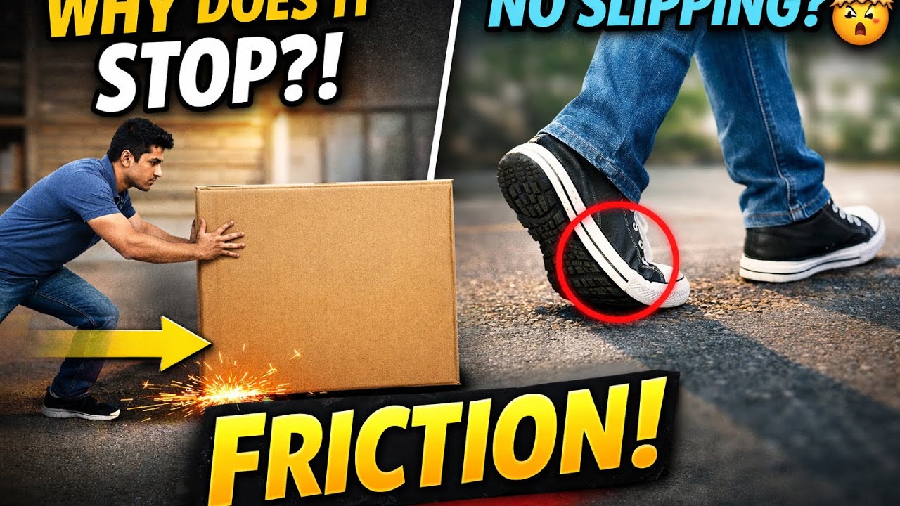 Why Don’t We Slip While Walking? 🤔 | Friction Made Super Easy