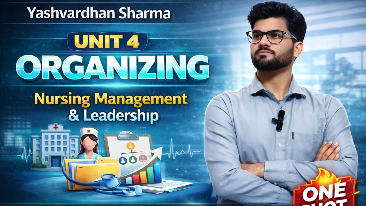 Unit 4 Organizing One Shot Nursing Management and Leadership Bscnursing 6th sem Yashvardhan Sharma