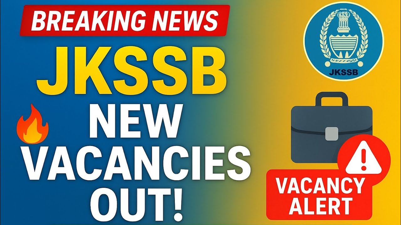 JKSSB Junior Assistant & Junior Stenographer Posts Out | Apply Now