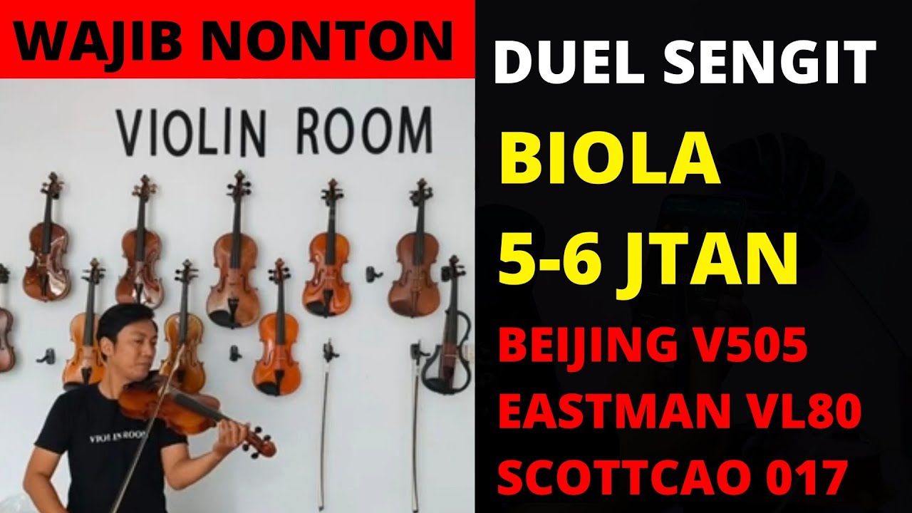 ADU SUARA BIOLA 5 - 6 JUTAAN ( BEIJING V505, EASTMAN VL80, SCOTTCAO 017 )