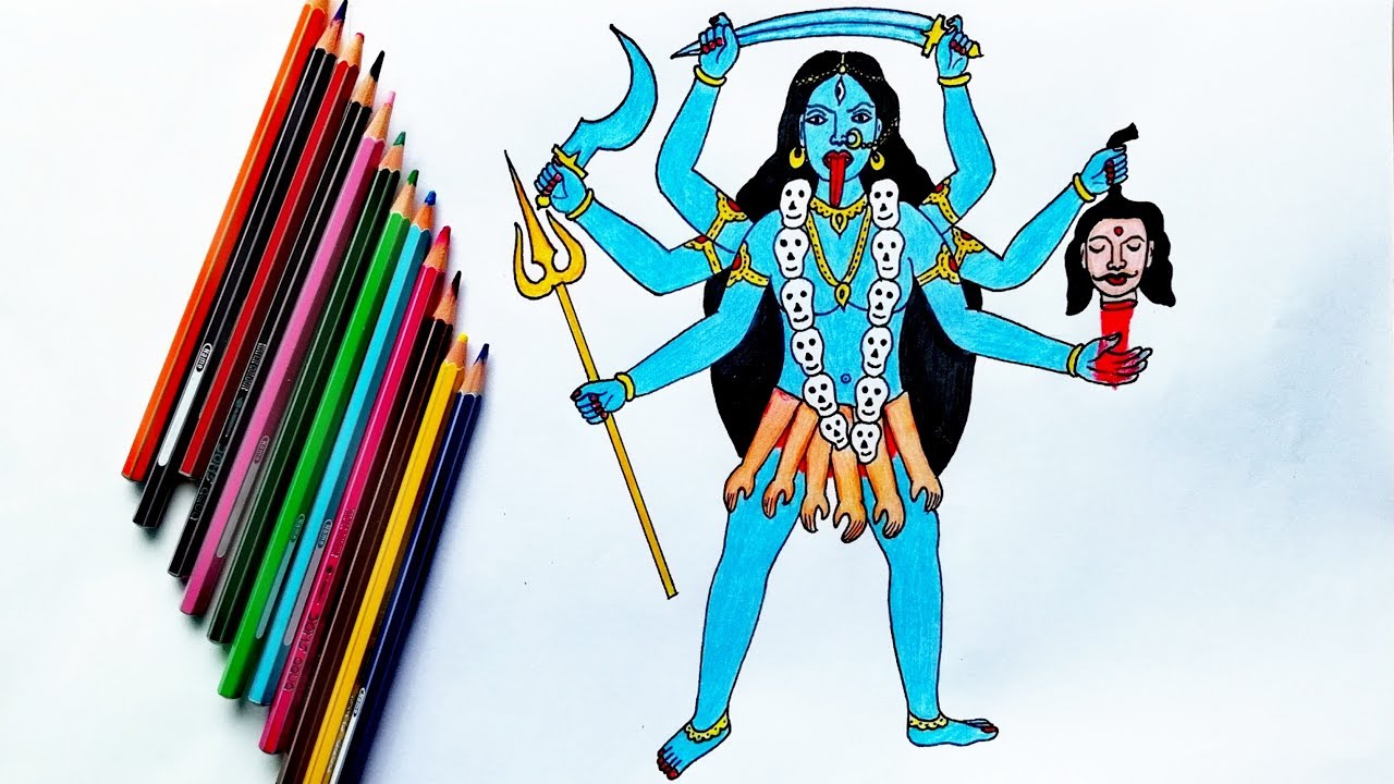 How to Draw Kali Mata | Kali Mata Drawing |by Drawing Art
