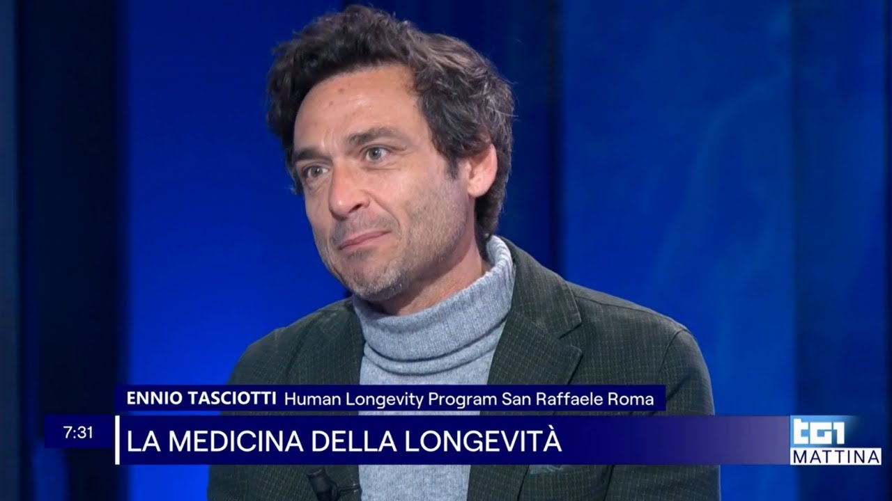 Longevità e salute: il Prof. Tasciotti dell’IRCCS San Raffaele ne parla a TG1 Speciale Mattina