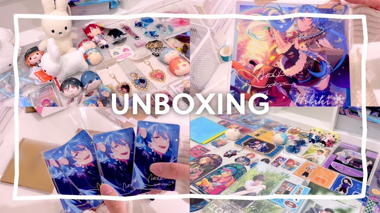 Huge anime haul | acrylics, plushes, badges, omanjuu, keychains, photocards, & more