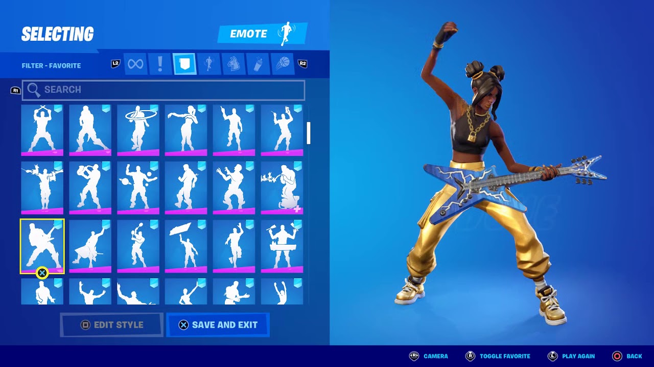 Luxe Skin Showcase with All Fortnite Dances & Emotes