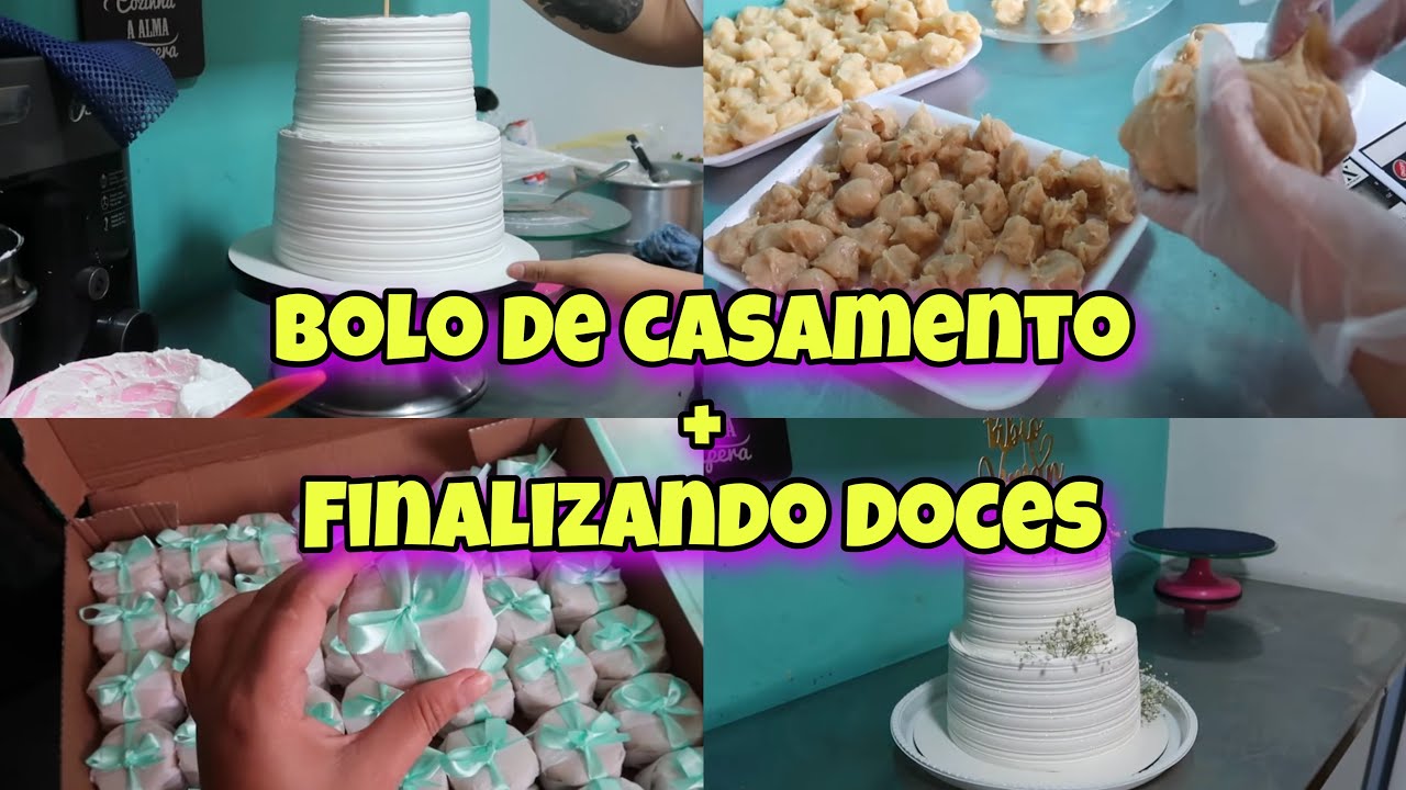 VLOG: BOLO DE ANDAR PARA CASAMENTO + FINALIZANDO DOCINHOS E BEM CASADO ❤️ | Letícia Borgheti