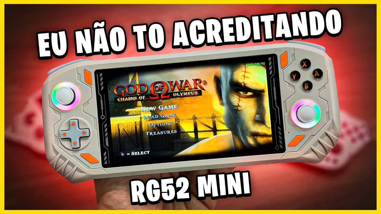 Comprei o MELHOR Console Portátil Chinês - RG52 Mini