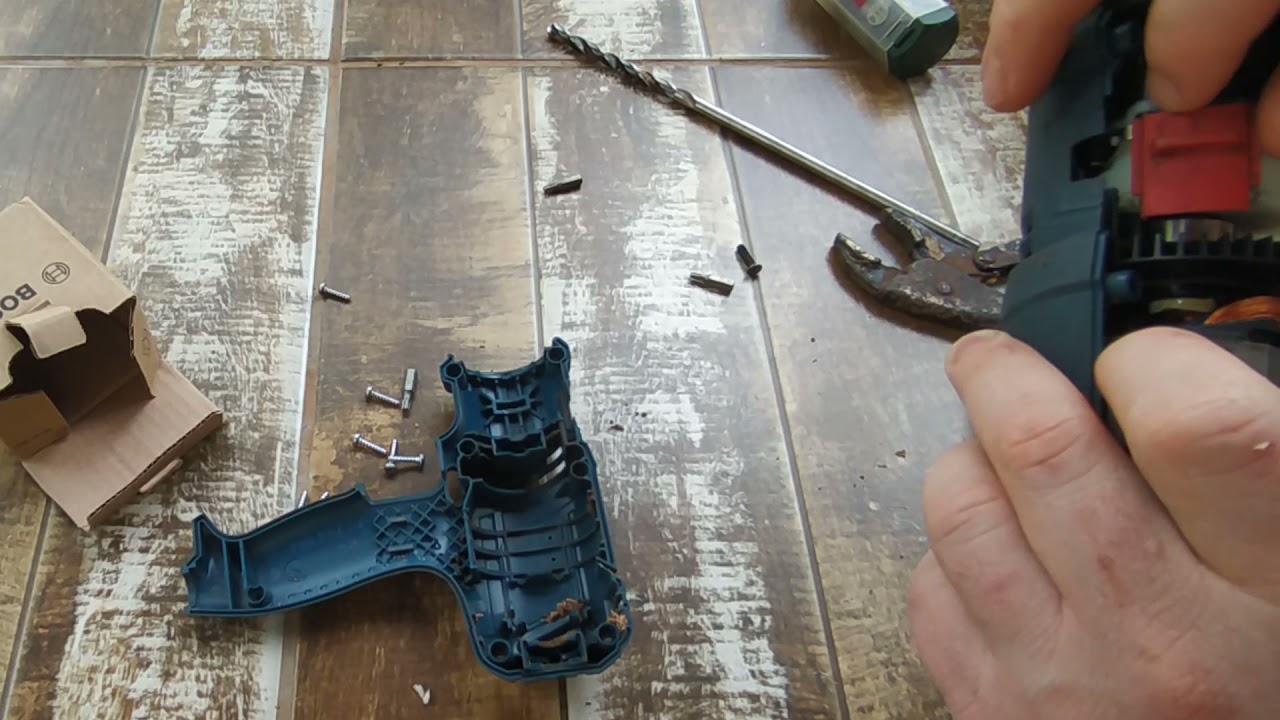 Como consertar furadeira e parafusadeira Bosh GSR 7-14 | Troca de mandril e caixa de engrenagens