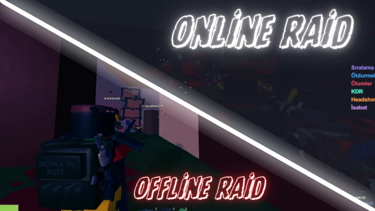 Klan ile Taretli Baseye Online ve Zemin Altı Base Offlien Raid Attık l Rusturned Raid