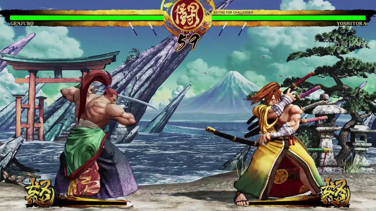Genjuro Kibagami VS Yoshitora Tokugawa - Hardest Al - Samurai Shodown