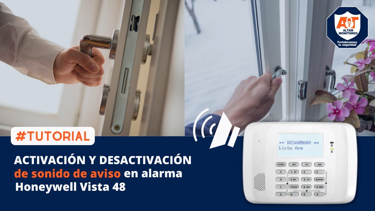 Activar, Desactivar Sonido de Aviso en una Alarma Vista 48. Puerta abierta | Ventana abierta.