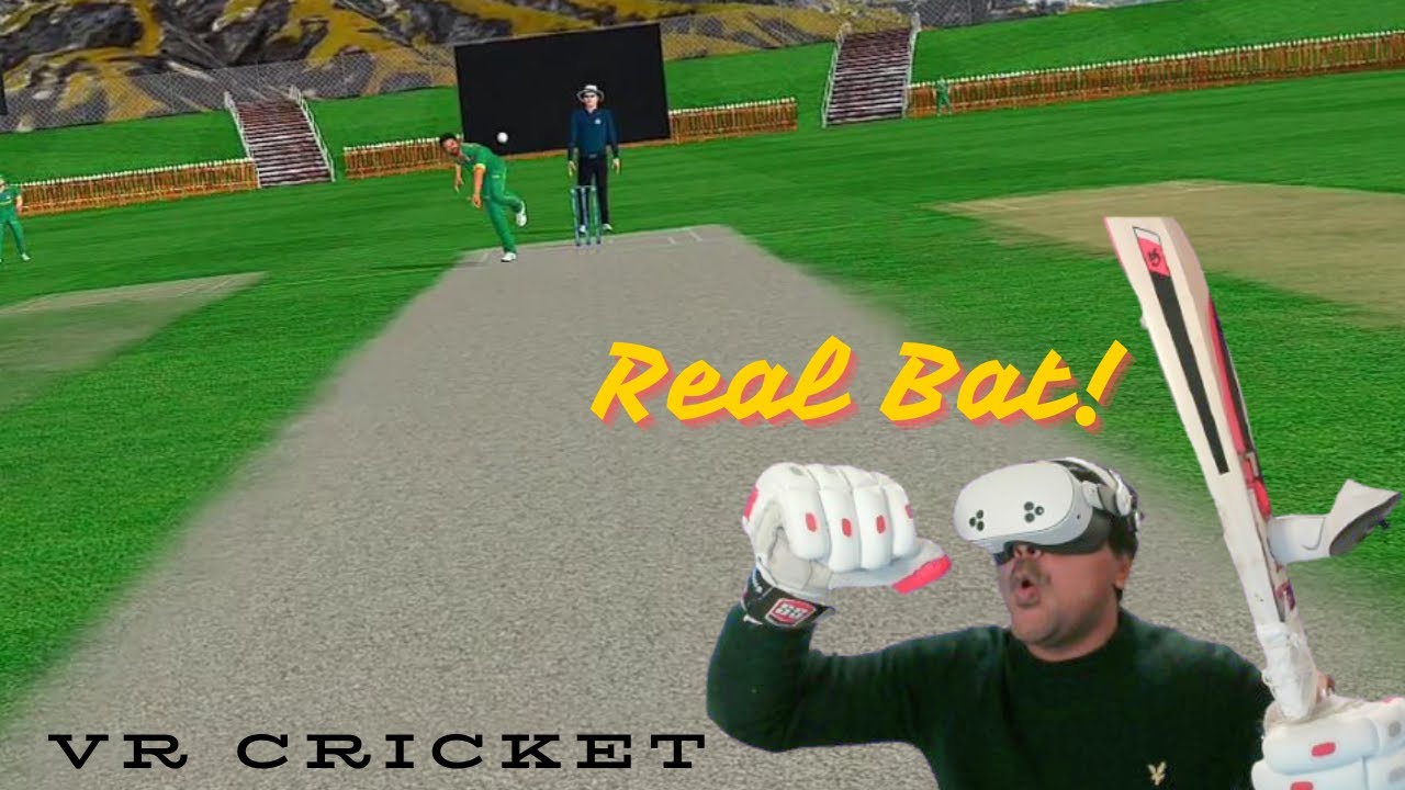 Cricket in VR with REAL BAT & KIT | India Vs South Africa | Ind Vs SA | Batting Improvement#cricket