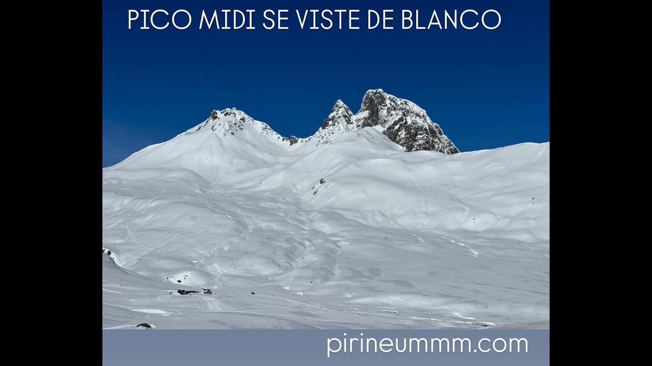 Pico Midi se viste de blanco