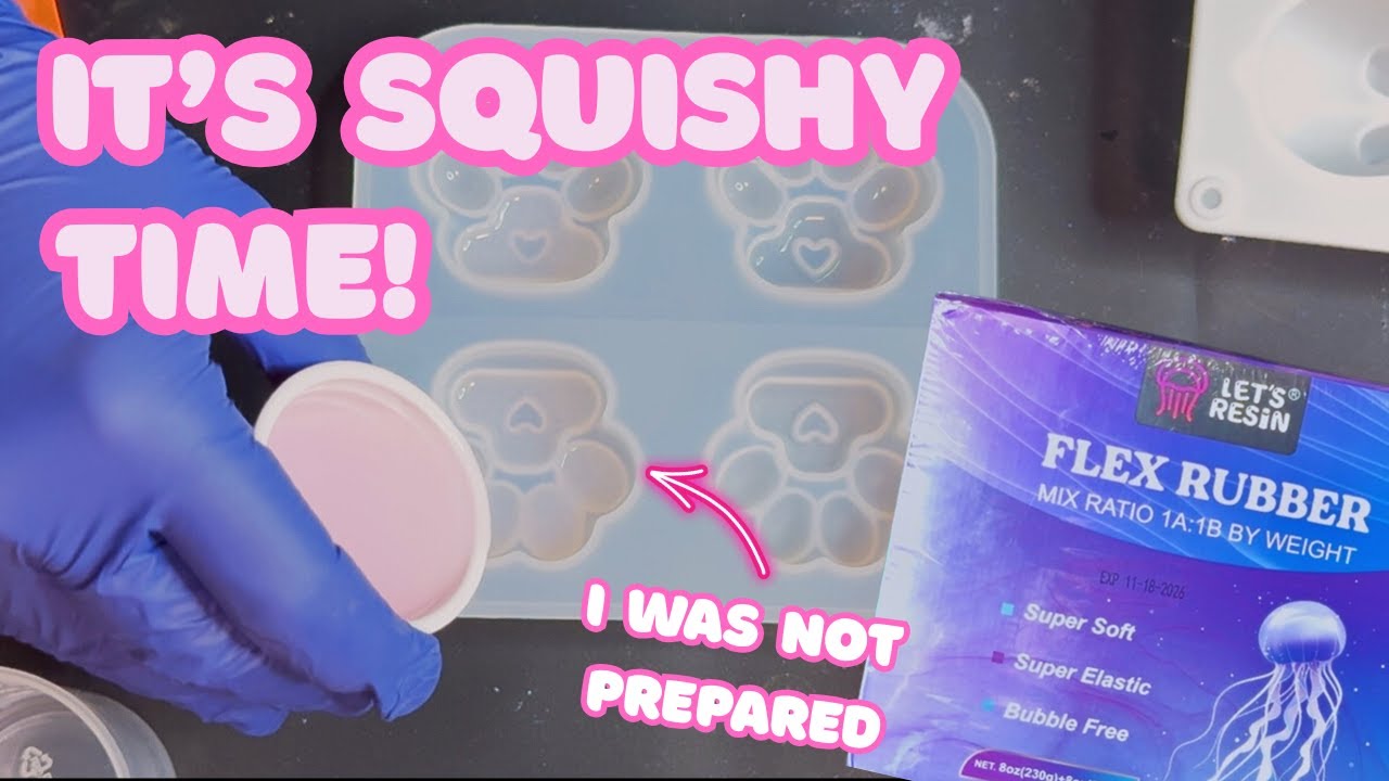 Making SQUISHIES with Flex Rubber - I am in LOVE with this adorable DIY! @LET'S RESIN