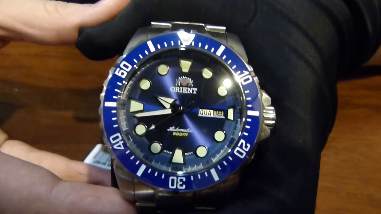 Unboxing Relógio Orient Netuno Diver 500M Azul Ref 469SS073 - Thuaro Relógios