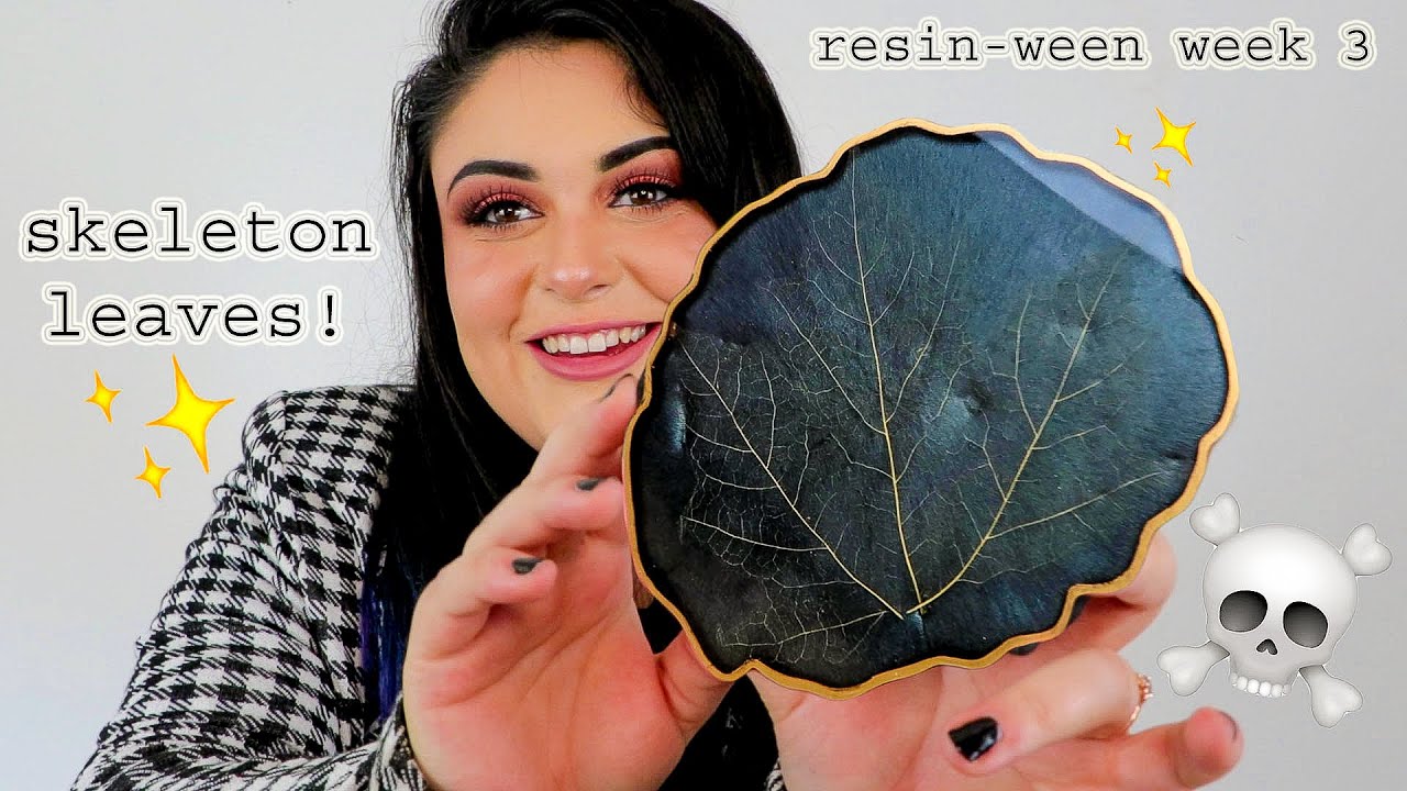 Making Skeleton Leaves & Preserving Them in Resin! | RESIN-WEEN WEEK 3