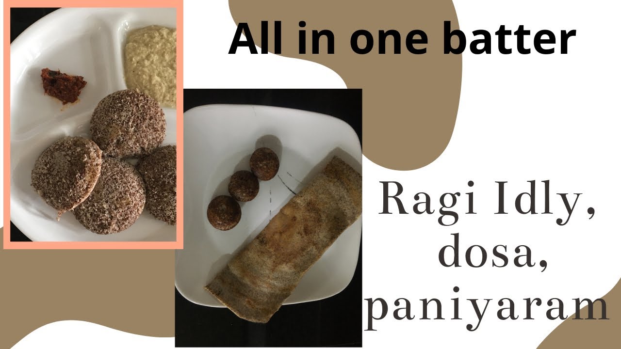 Ragi Idly, Dosa, Paniyaram || PCOS, Diabetes recipe || All in one batter