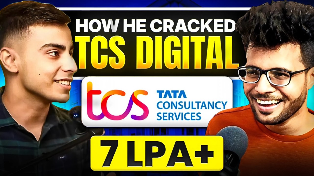 He Cracked TCS Digital 7 LPA+ Offer | Full Roadmap to Crack TCS NQT 2026 ✅🧑🏻&zwj;💻 Ft @harshitt_trehan18