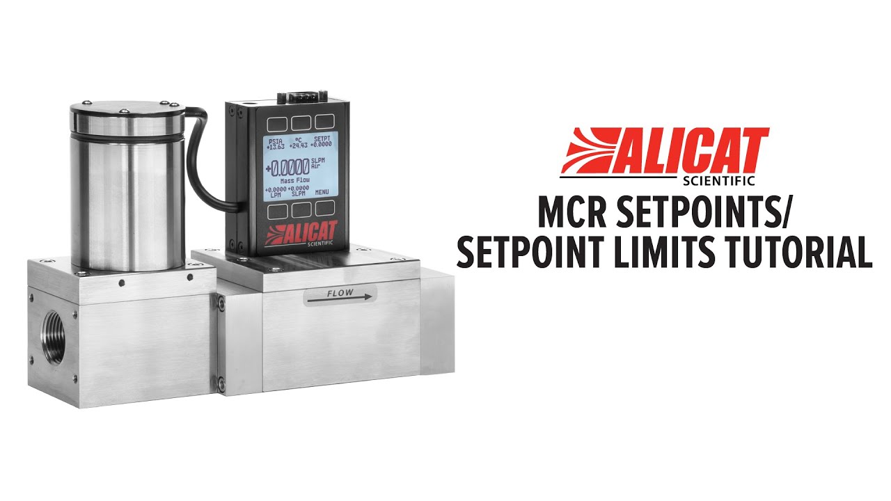 Alicat Mass Flow Controller: Tutorial - Setpoints/Setpoint Limits