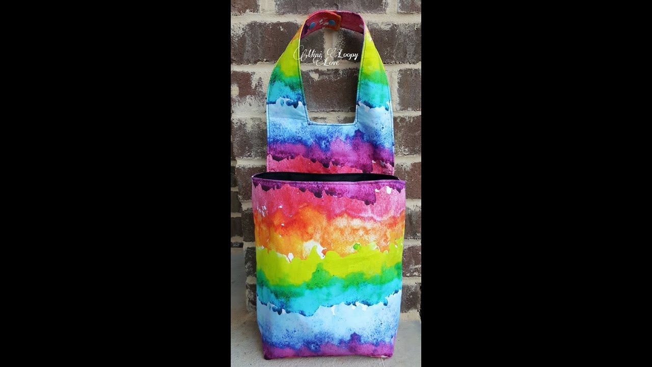 Sewing a car trash bin