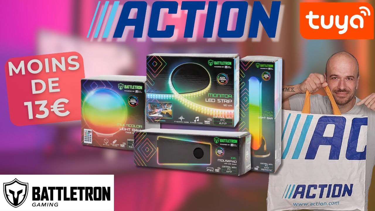 Je teste TOUS les OBJETS connectés BATTLETRON GAMING des magasins ACTION