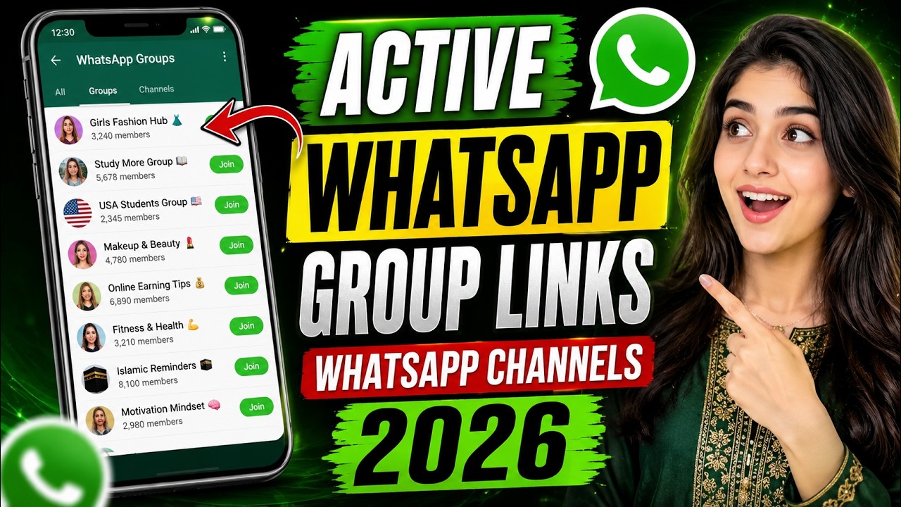 How To Join Unlimited WhatsApp Groups | Active Group Links & WhatsApp Channels 2026