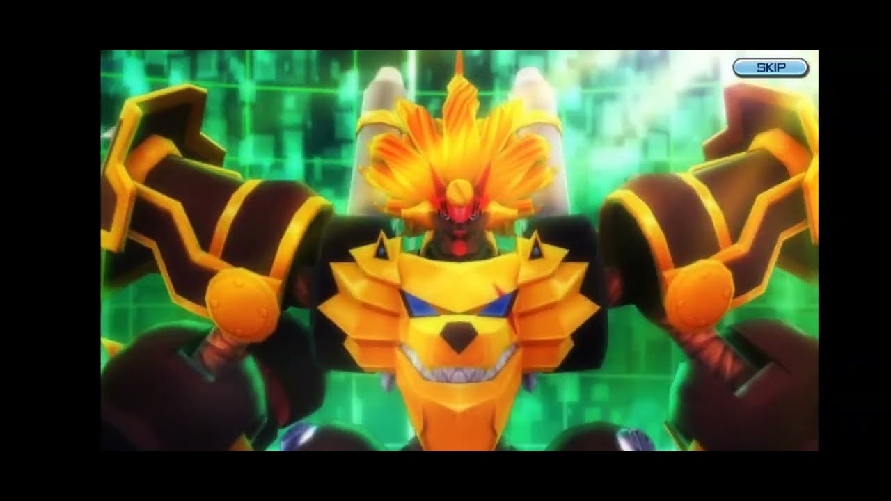 Digimon ReArise : Elecmon evolve to Mega #HeavyLeomon #digimonrearise