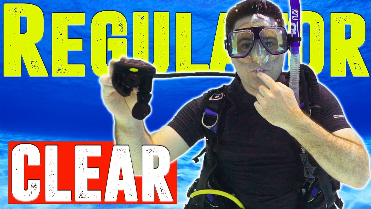 PADI Open Water: How to clear a diving regulator underwater