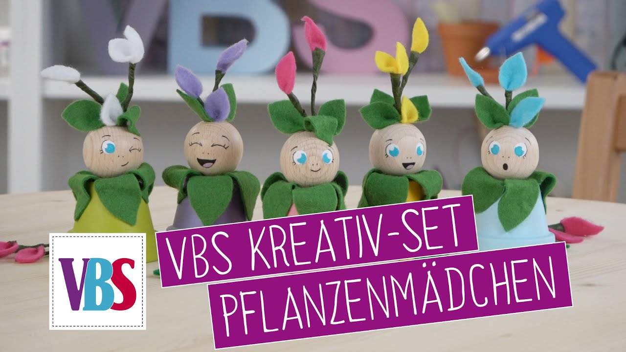 VBS Kreativset Pflanzenm&auml;dchen - Deko aus Filz und Terrakotta-T&ouml;pfen