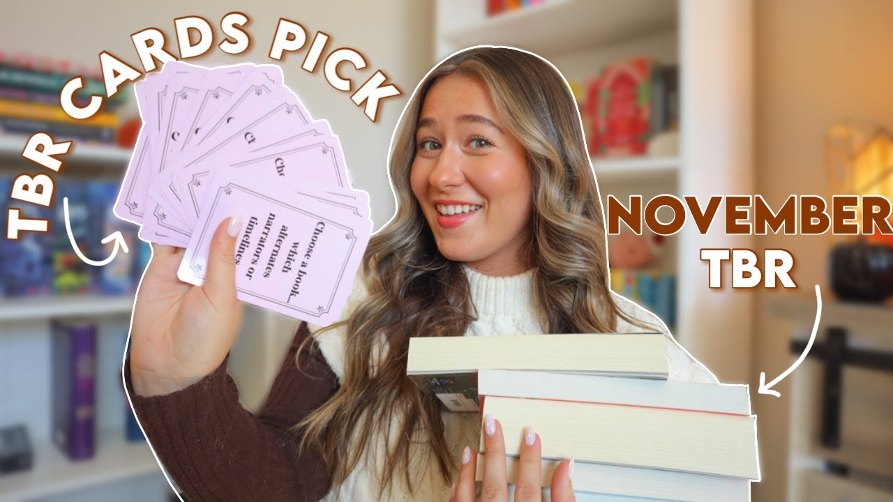 TBR prompt cards/jar pick my reads for November 🍁🫙🍂