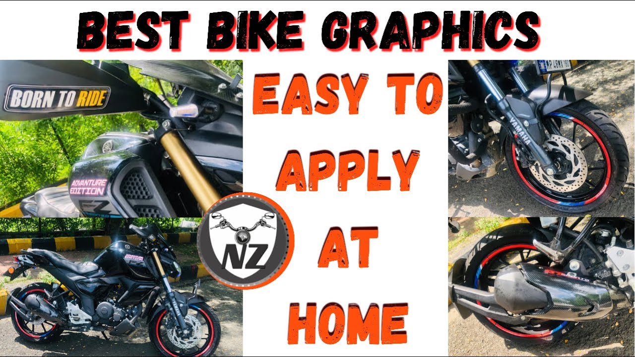New Bike Graphics - Yamaha Fz V3 Tourer - Piston Graphics - Best Automobile Decals - Easy To Apply