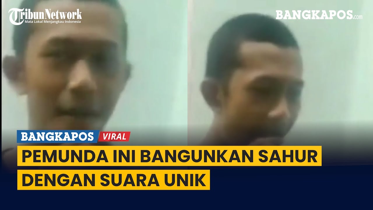 Pemunda Ini Bangunkan Sahur Dengan Suara Unik
