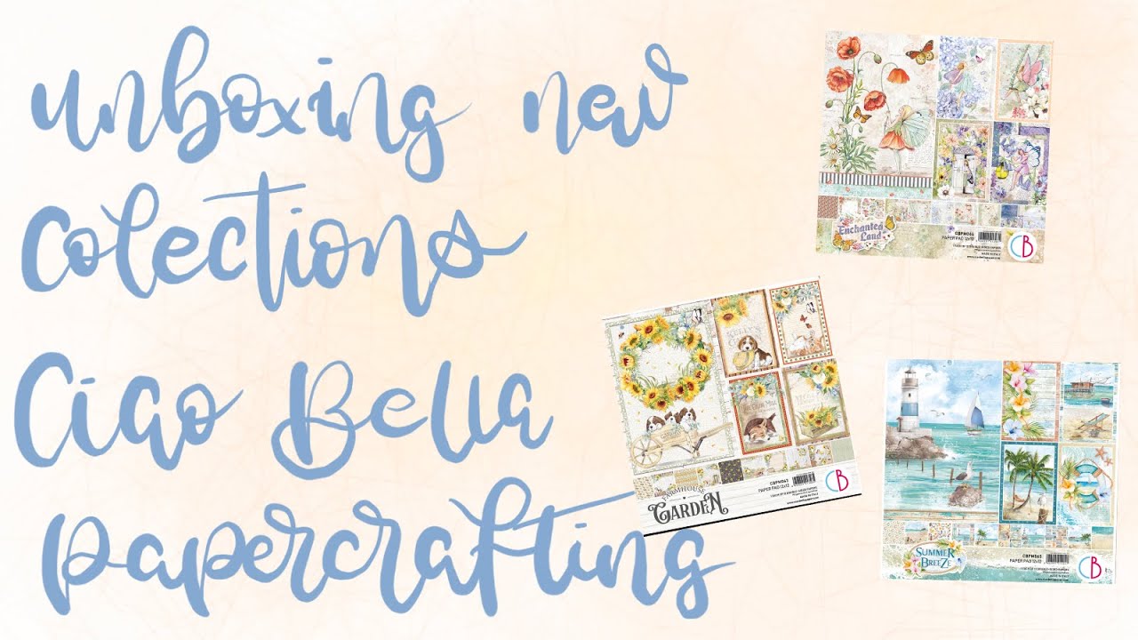 @ciaobellapaper - UNBOXING - New collection, stamps and ink pads